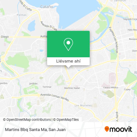 Mapa de Martins Bbq Santa Ma