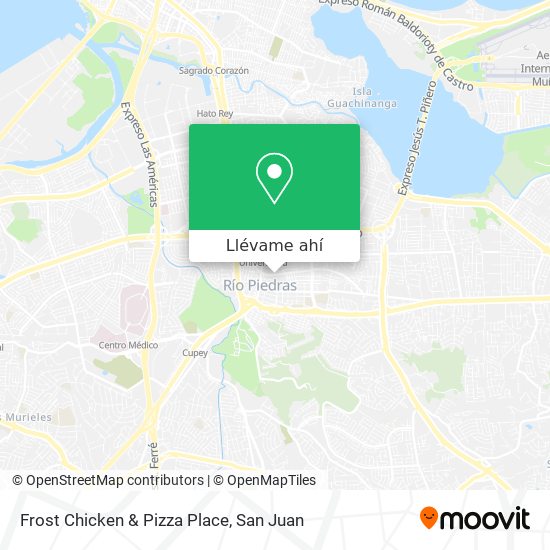 Mapa de Frost Chicken & Pizza Place