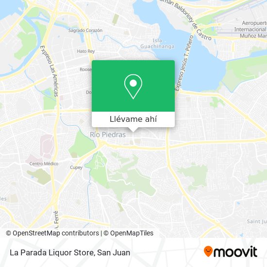 Mapa de La Parada Liquor Store