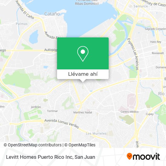 Mapa de Levitt Homes Puerto Rico Inc