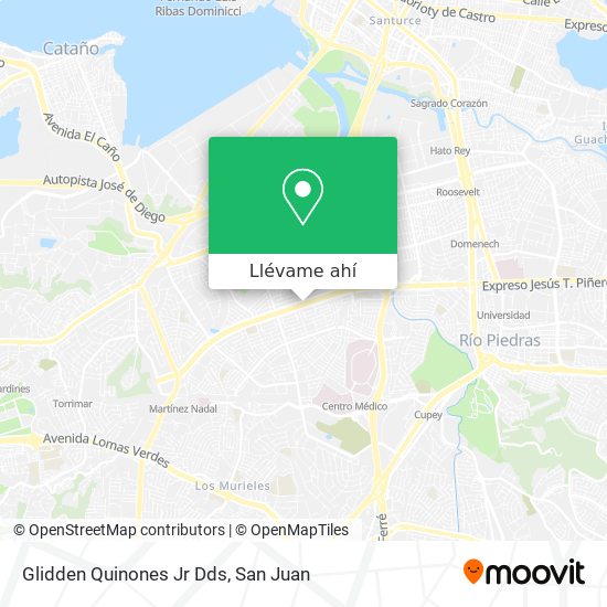 Mapa de Glidden Quinones Jr Dds