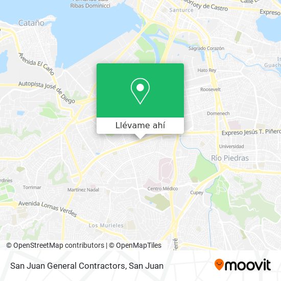 Mapa de San Juan General Contractors