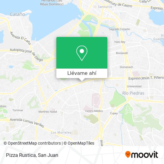 Mapa de Pizza Rustica