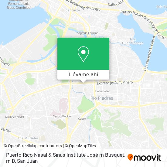 Mapa de Puerto Rico Nasal & Sinus Institute José m Busquet, m D