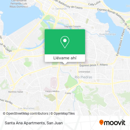 Mapa de Santa Ana Apartments