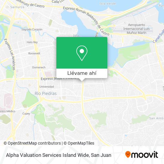 Mapa de Alpha Valuation Services Island Wide
