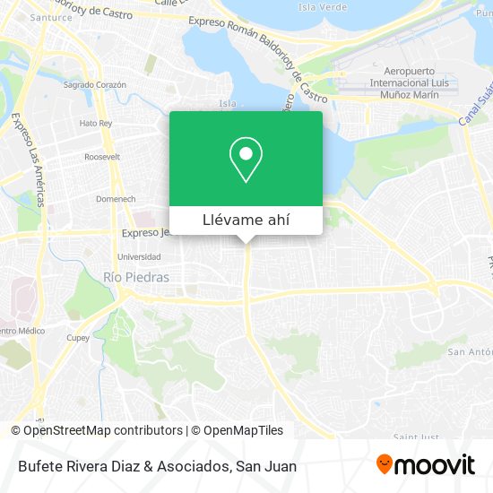 Mapa de Bufete Rivera Diaz & Asociados