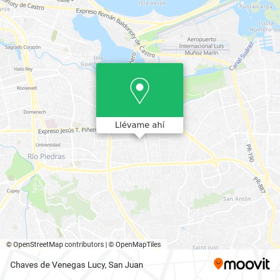 Mapa de Chaves de Venegas Lucy