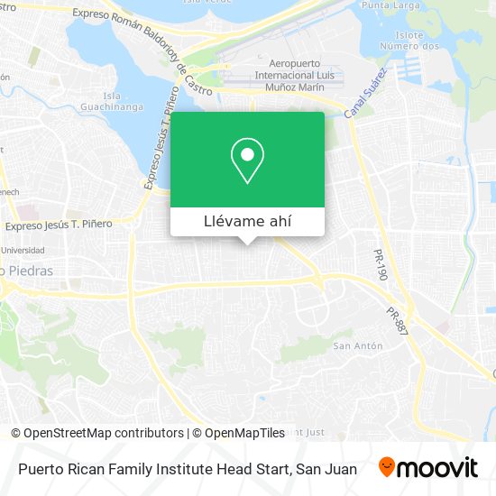 Mapa de Puerto Rican Family Institute Head Start