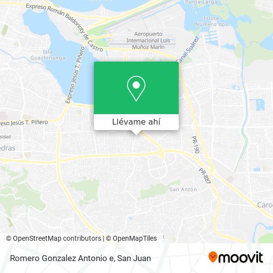 Mapa de Romero Gonzalez Antonio e