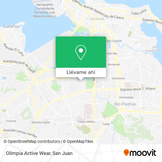 Mapa de Olimpia Active Wear