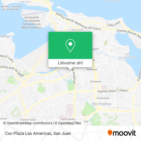 Mapa de Cxc-Plaza Las Americas