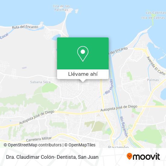 Mapa de Dra. Claudimar Colón- Dentista