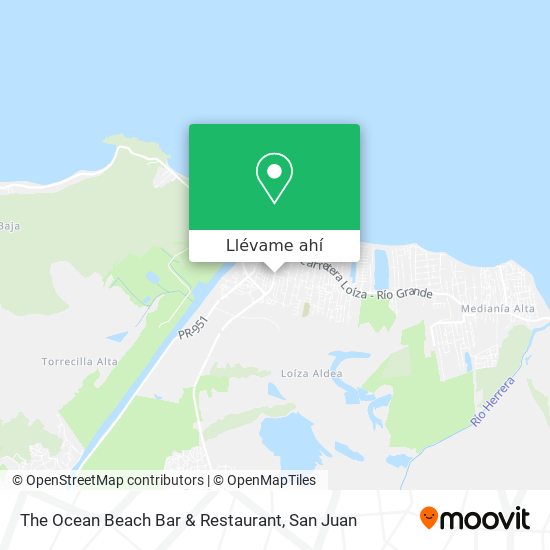 Mapa de The Ocean Beach Bar & Restaurant