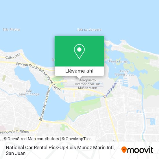 Mapa de National Car Rental Pick-Up-Luis Muñoz Marin Int'l