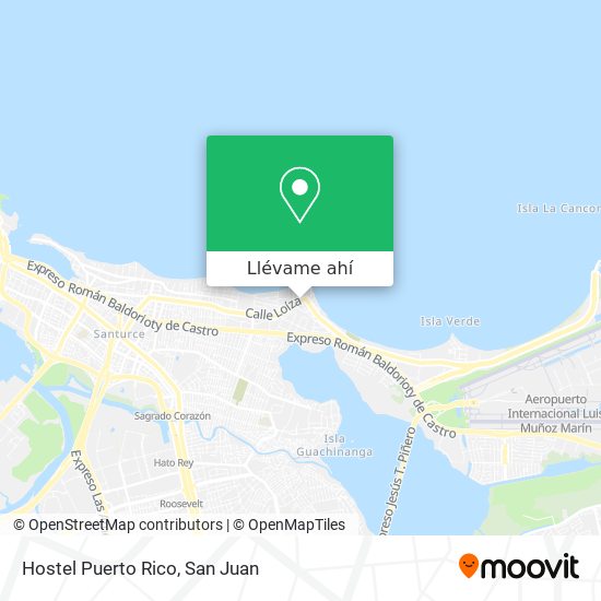 Mapa de Hostel Puerto Rico