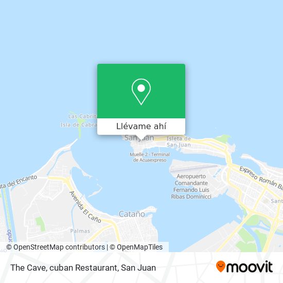 Mapa de The Cave, cuban Restaurant