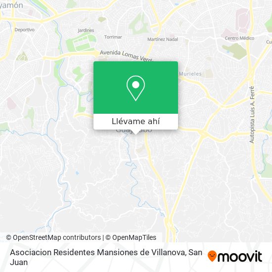 Mapa de Asociacion Residentes Mansiones de Villanova