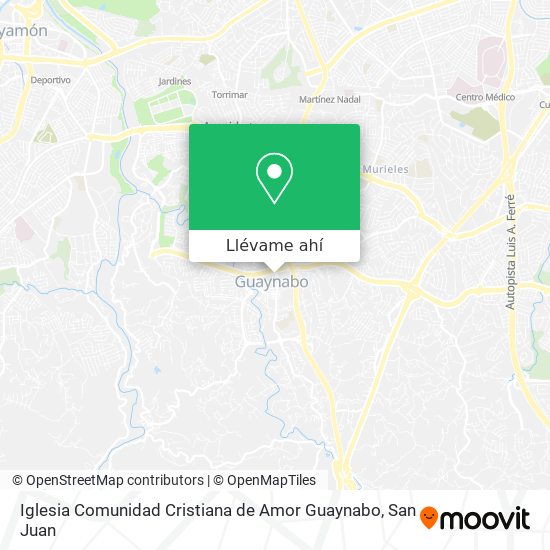 Mapa de Iglesia Comunidad Cristiana de Amor Guaynabo