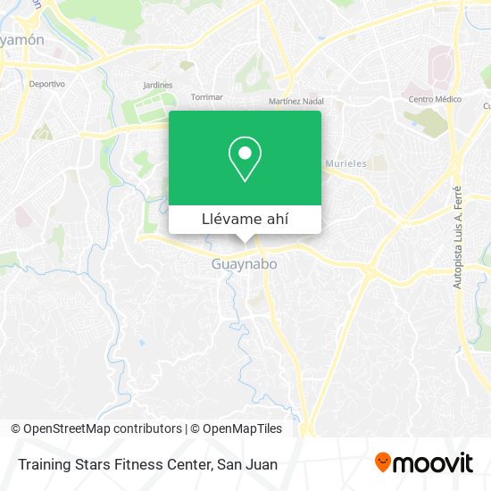 Mapa de Training Stars Fitness Center
