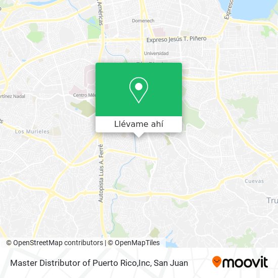 Mapa de Master Distributor of Puerto Rico,Inc