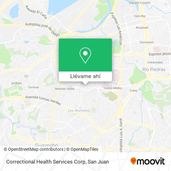 Mapa de Correctional Health Services Corp