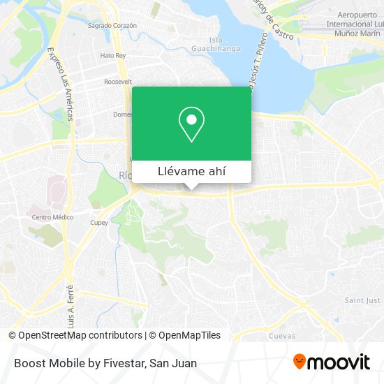 Mapa de Boost Mobile by Fivestar