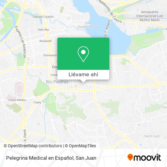 Mapa de Pelegrina Medical en Español