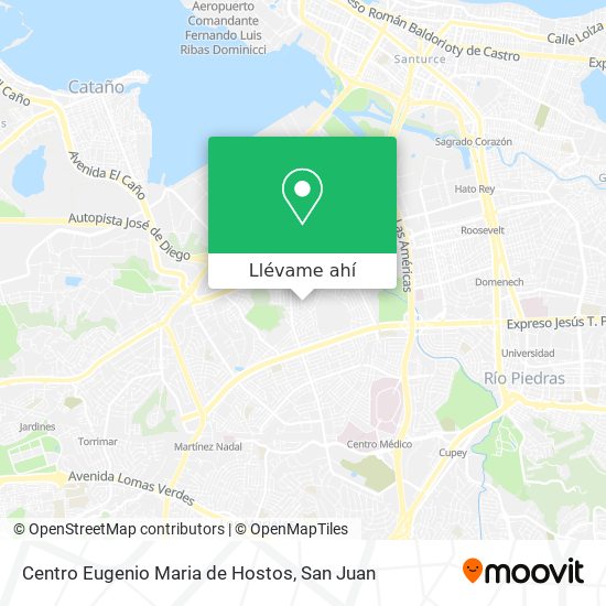 Mapa de Centro Eugenio Maria de Hostos