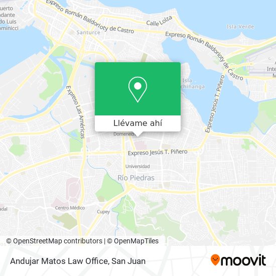 Mapa de Andujar Matos Law Office