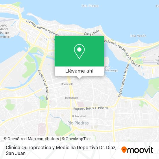 Mapa de Clinica Quiropractica y Medicina Deportiva Dr. Diaz