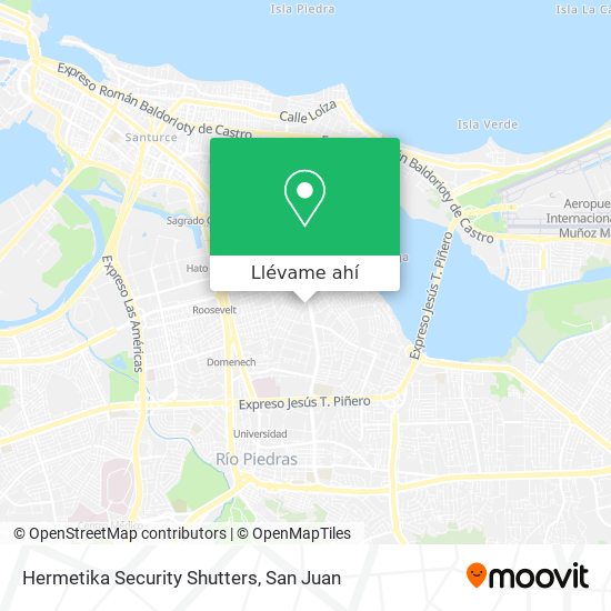 Mapa de Hermetika Security Shutters