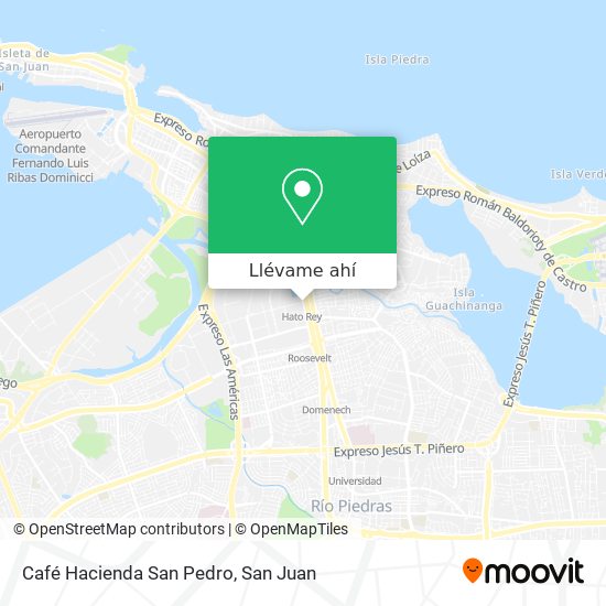 Mapa de Café Hacienda San Pedro