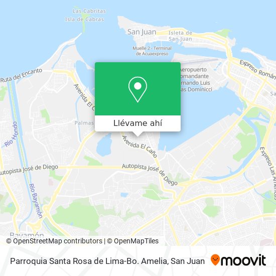 Mapa de Parroquia Santa Rosa de Lima-Bo. Amelia