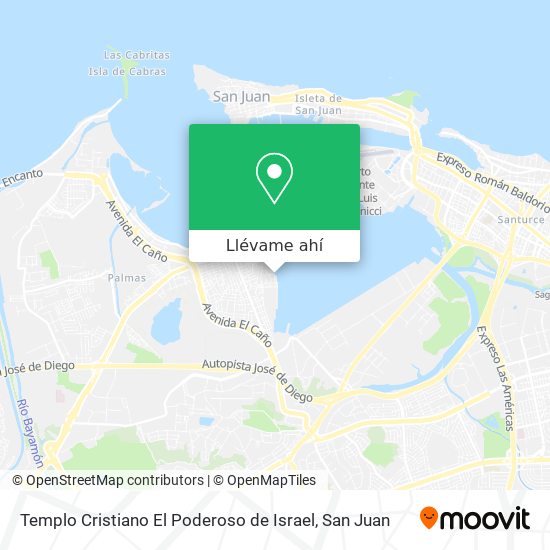 Mapa de Templo Cristiano El Poderoso de Israel