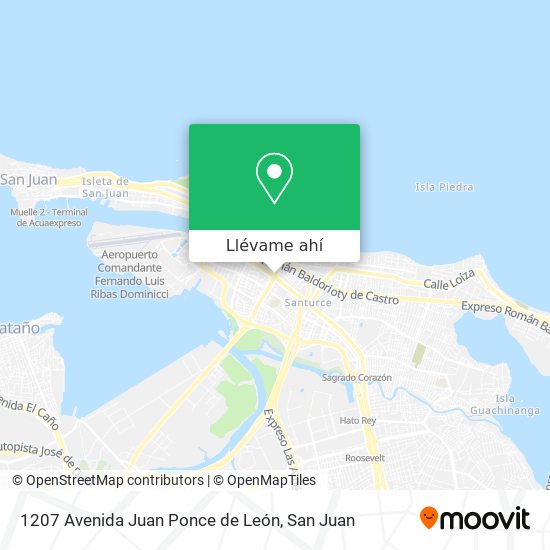 Mapa de 1207 Avenida Juan Ponce de León
