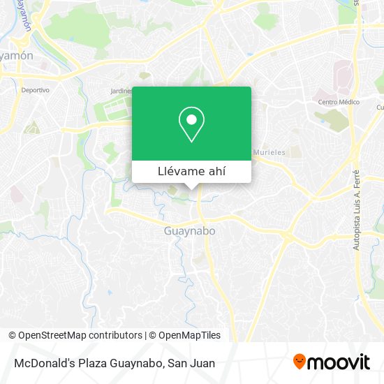 Mapa de McDonald's Plaza Guaynabo