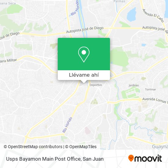 Mapa de Usps Bayamon Main Post Office