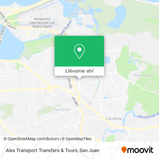 Mapa de Alex Transport Transfers & Tours