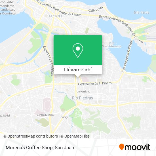 Mapa de Morena's Coffee Shop