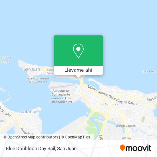 Mapa de Blue Doubloon Day Sail