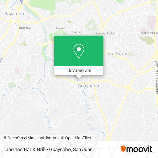 Mapa de Jarritos Bar & Grill - Guaynabo