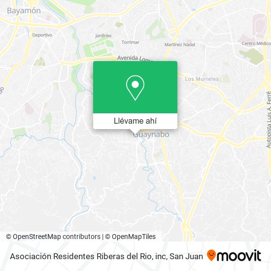 Mapa de Asociación Residentes Riberas del Rio, inc