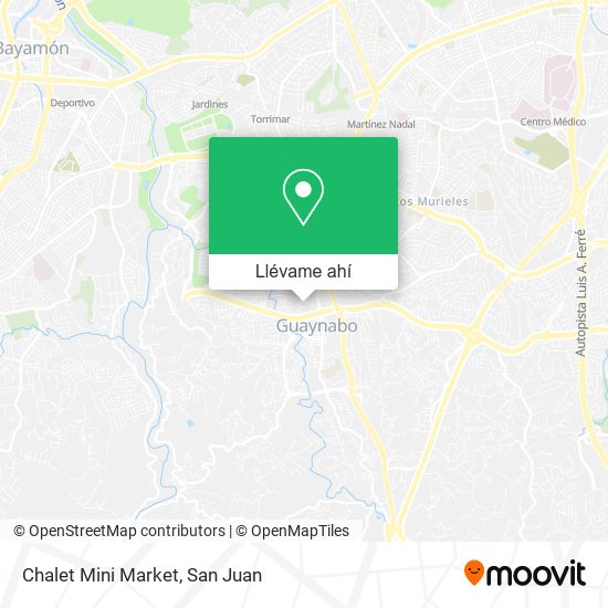 Mapa de Chalet Mini Market