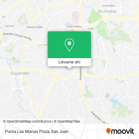 Mapa de Punta Las Marias Pizza
