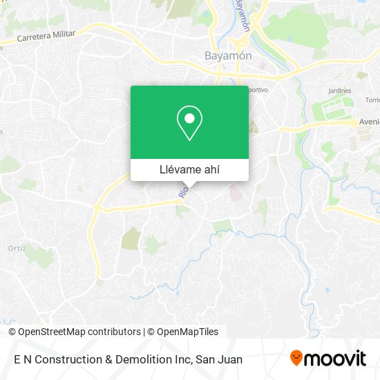Mapa de E N Construction & Demolition Inc