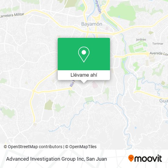 Mapa de Advanced Investigation Group Inc