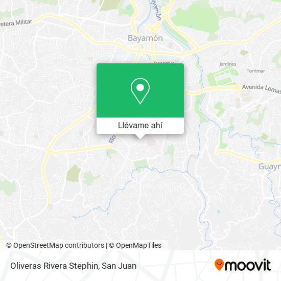 Mapa de Oliveras Rivera Stephin