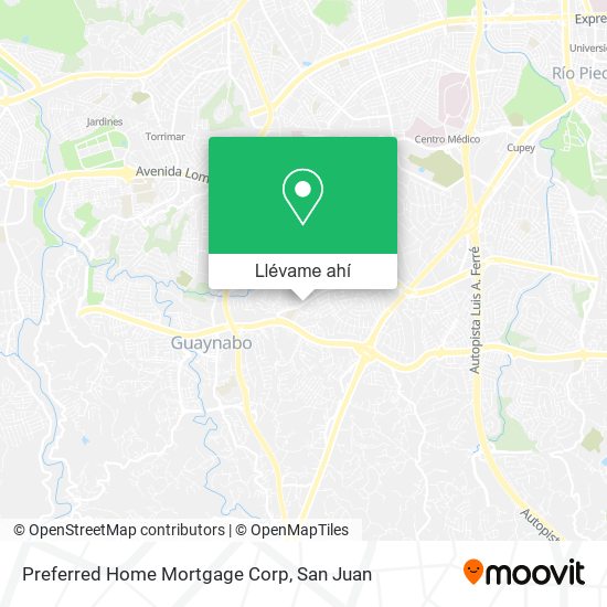 Mapa de Preferred Home Mortgage Corp