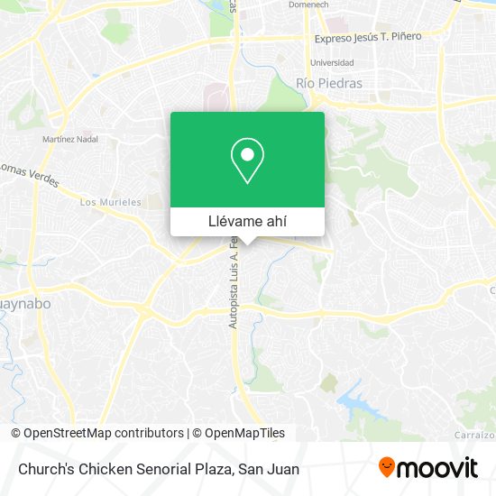 Mapa de Church's Chicken Senorial Plaza